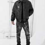 Immortal Full Zip Bomber Jacket (Noir)