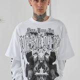 Heavy Metal Waffle Thermal T-Shirt (White)