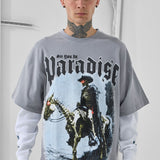 Night Rider Waffle Thermal T-Shirt (Grey)