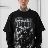 Blood Sport Waffle Thermal T-Shirt (Black)