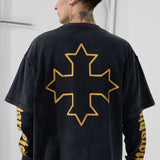 Outlaw Waffle Thermal T-Shirt (Black Shadow)