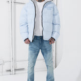 Divine Reversible Puffer Jacket (Light Blue)