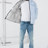 Divine Reversible Puffer Jacket (Light Blue)