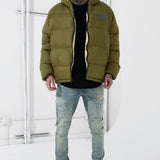 Divine Reversible Puffer Jacket (Olive)