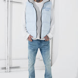 Divine Reversible Puffer Vest (Light Blue)