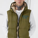 Divine Reversible Puffer Vest (Olive)
