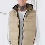 Divine Reversible Puffer Vest (Olive)