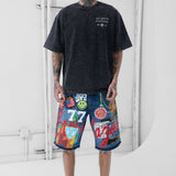 Festival Denim Shorts (Aged Wash)