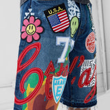 Festival Denim Shorts (Aged Wash)