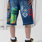 Festival Denim Shorts (Aged Wash)
