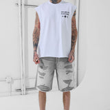 Heavy Metal Denim Shorts