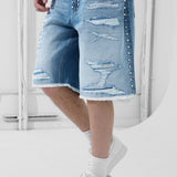 Heavy Metal Denim Shorts