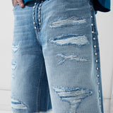 Heavy Metal Denim Shorts