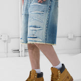 Heavy Metal Denim Shorts