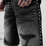 Heavy Metal Denim Shorts