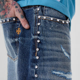 Heavy Metal Denim Shorts