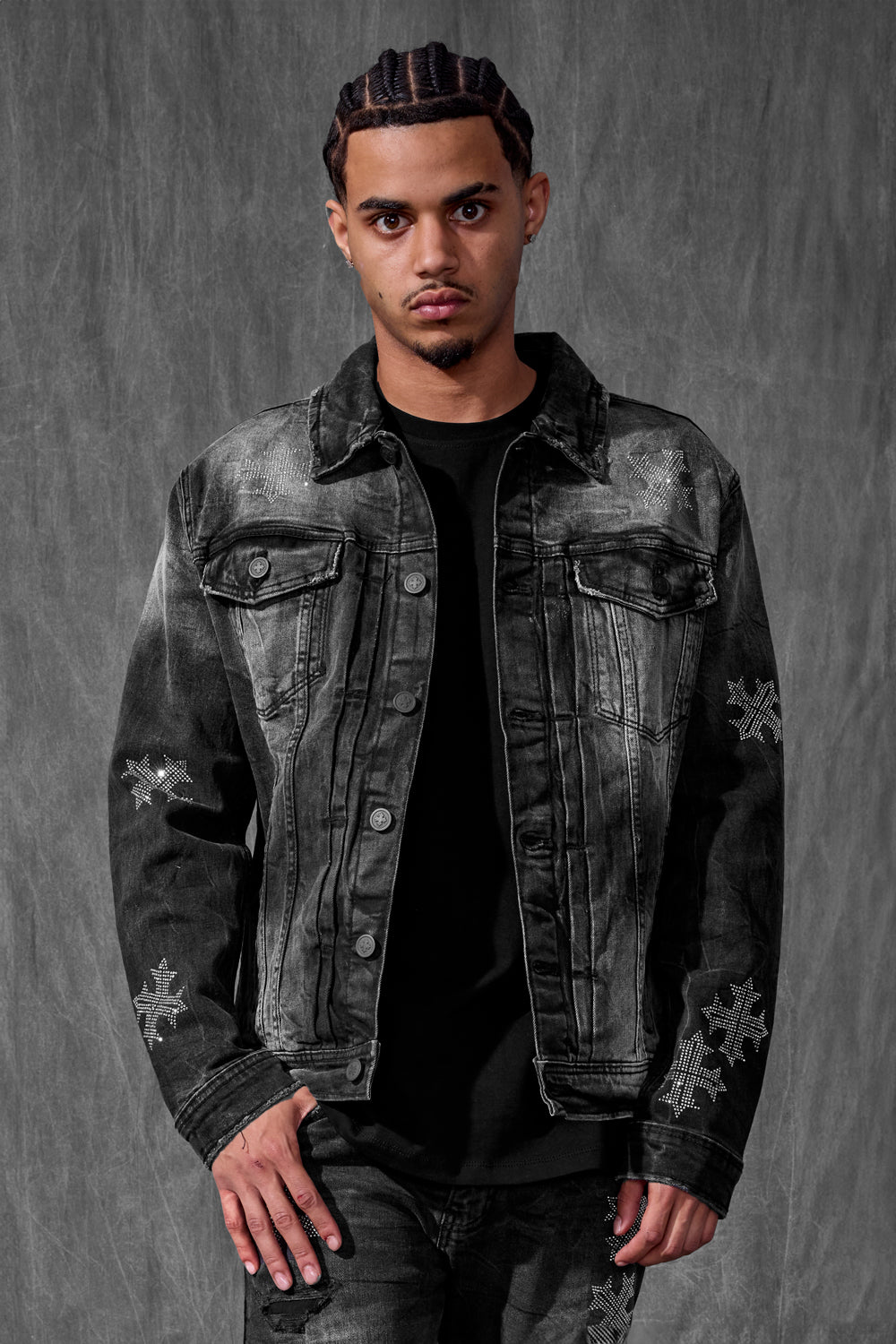 Limelight Denim Trucker Jacket (Black Shadow) – See You In Paradise