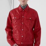 Eden Trucker Jacket (Red)
