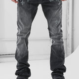 Super Skinny Stacked Forbidden Fruit Denim (Black Shadow)