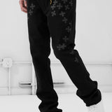 Super Skinny Stacked Forbidden Fruit Denim (Black)