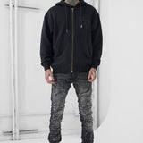 Super Skinny Stacked Brilliance Denim (Black Shadow)