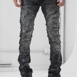 Super Skinny Stacked Brilliance Denim (Black Shadow)