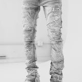 Super Skinny Stacked Brilliance Denim (Cement Wash)
