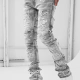 Super Skinny Stacked Brilliance Denim (Cement Wash)