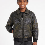Kids Immortal Full Zip bomber Jacket (Black)