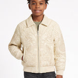 Kids Immortal Full Zip bomber Jacket (Khaki)