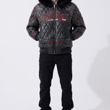 The L Hooded Bomber Jacket (Black)