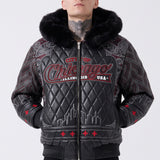 The L Hooded Bomber Jacket (Black)