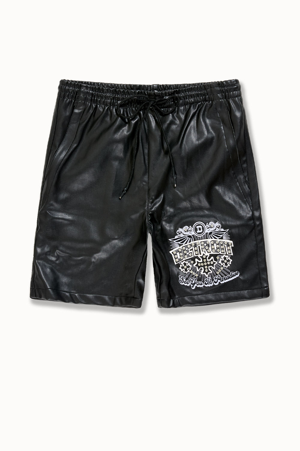 "The D" Embellished Shorts (Black)