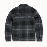 Kids SYIP Hooded Flannel Shacket (Black Shadow)