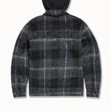 Kids SYIP Hooded Flannel Shacket (Black Shadow)