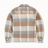 Kids SYIP Hooded Flannel Shacket (Khaki)