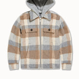 Kids SYIP Hooded Flannel Shacket (Khaki)