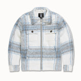 Kids SYIP Hooded Flannel Shacket (Light Blue)
