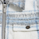 Kids SYIP Hooded Flannel Shacket (Light Blue)