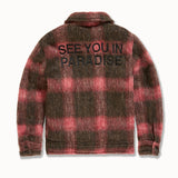 Kids SYIP Hooded Flannel Shacket (Red)