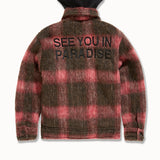 Kids SYIP Hooded Flannel Shacket (Red)