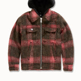 Kids SYIP Hooded Flannel Shacket (Red)