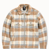 SYIP Hooded Flannel Shacket (Khaki)