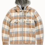 SYIP Hooded Flannel Shacket (Khaki)