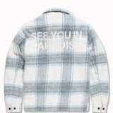 SYIP Hooded Flannel Shacket (Light Blue)