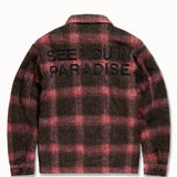 SYIP Hooded Flannel Shacket (Red)