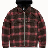 SYIP Hooded Flannel Shacket (Red)