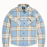 Paradise Flannel Shacket (Carolina Blue)