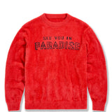 Plush Crewneck Sweater (Red)
