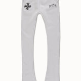 Kids Paradise Tour Stacked Sweatpants (Light Grey)